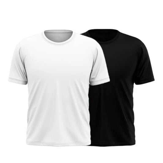 Any Pack Of 2 Half Sleeves Plain T-Shirt