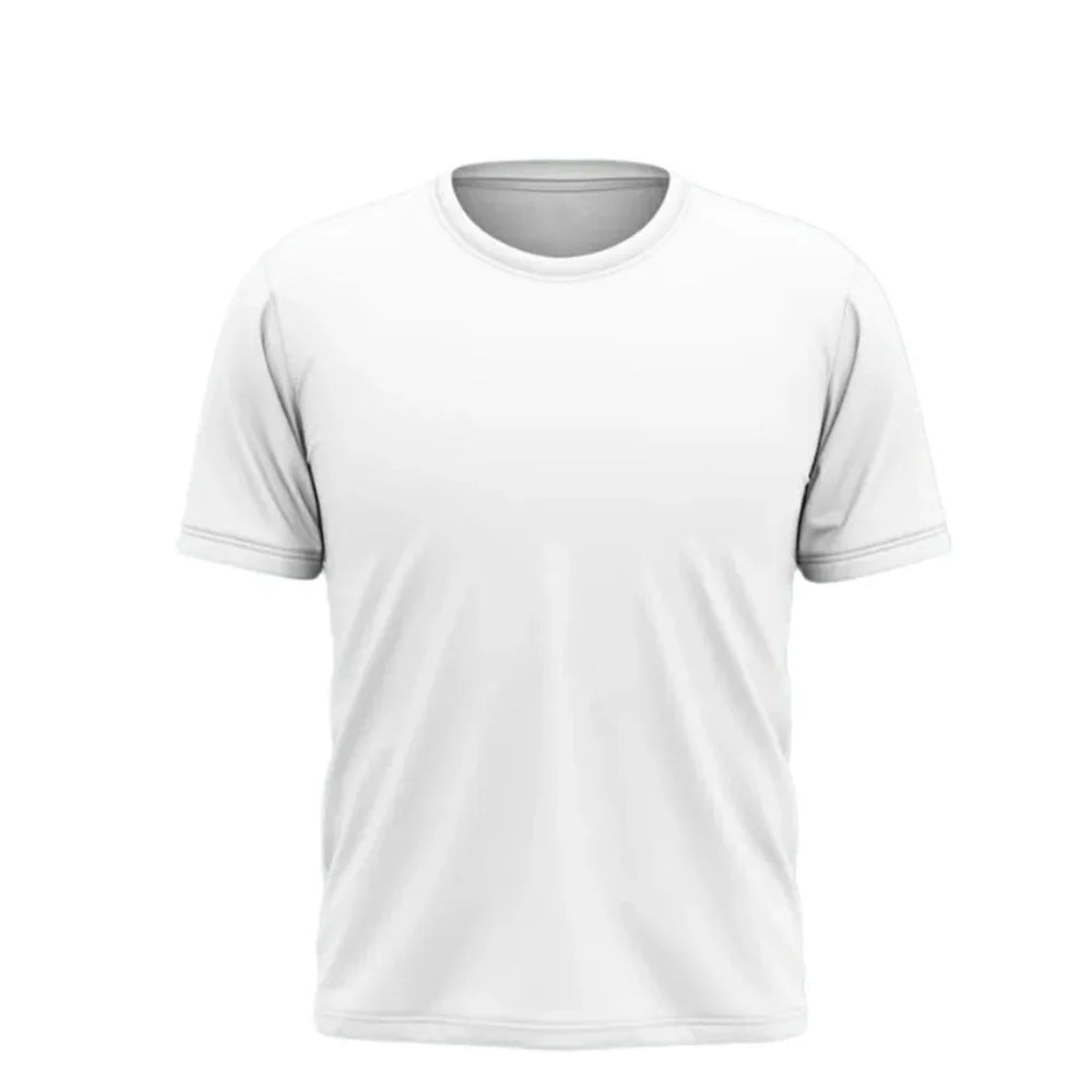 White Half Sleeves Plain T-Shirt