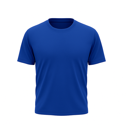 Royal Blue Half Sleeves Plain T-Shirt