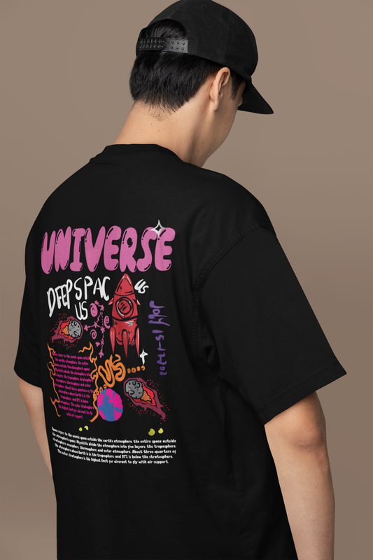 Universe Oversized Graphic T-Shirt