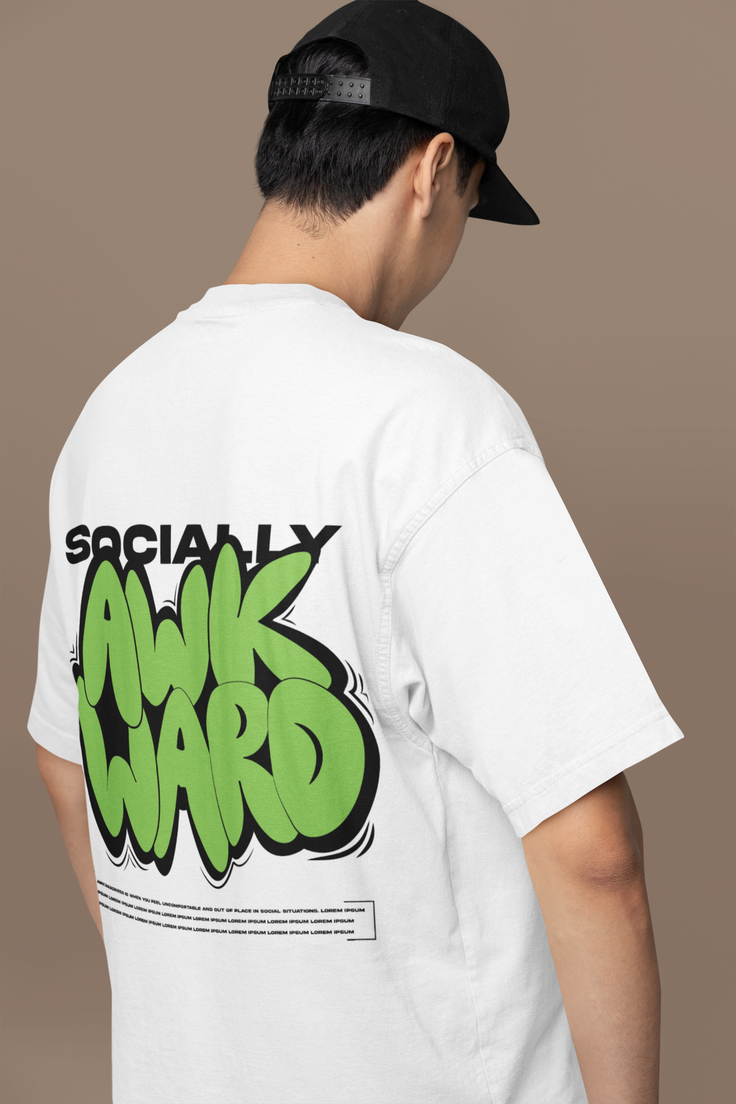 Awkward Oversized Graphic T-Shirt