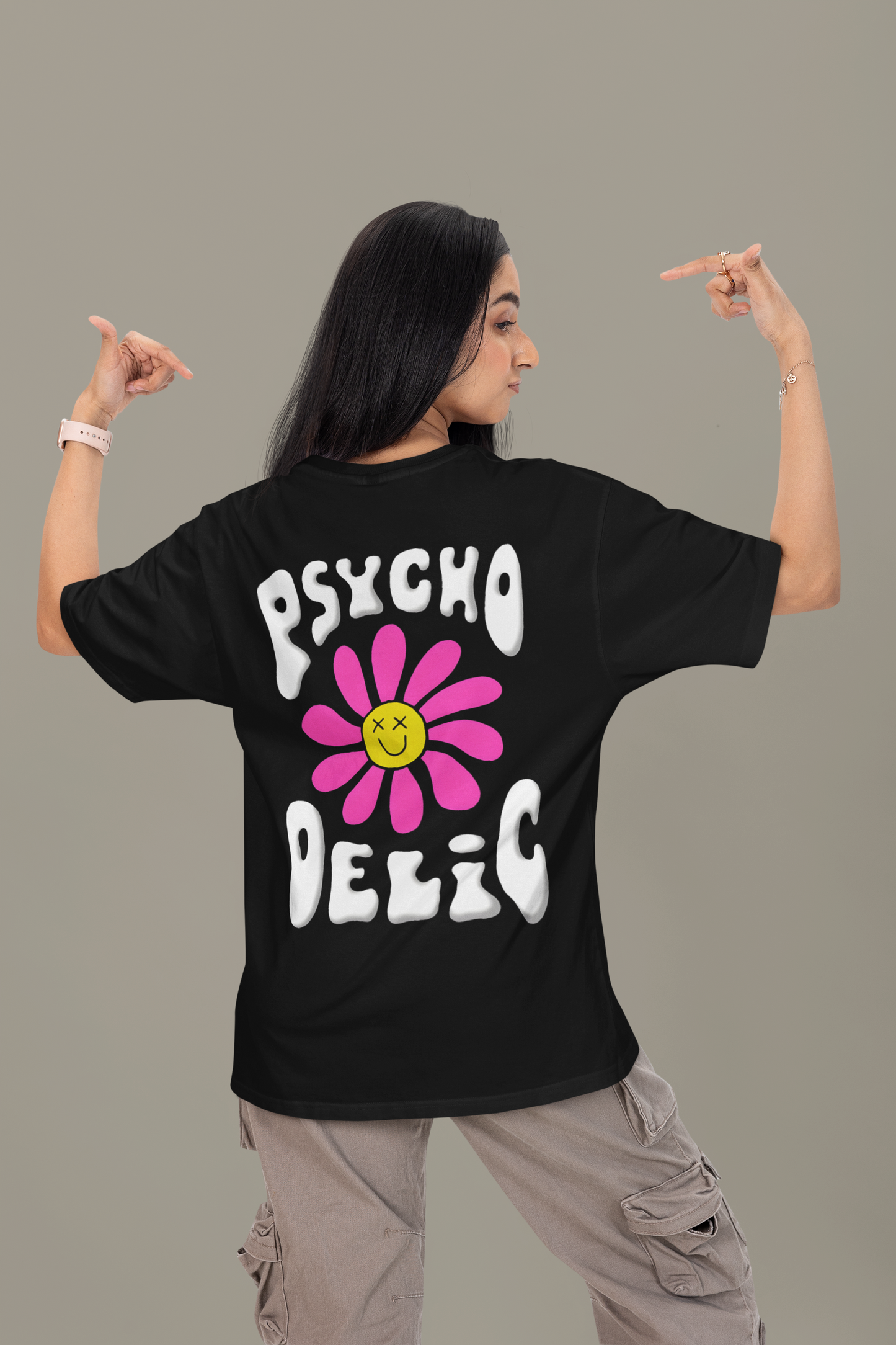 Psycho Oversized Graphic T-Shirt