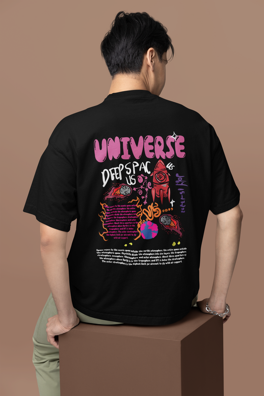 Universe Oversized Graphic T-Shirt
