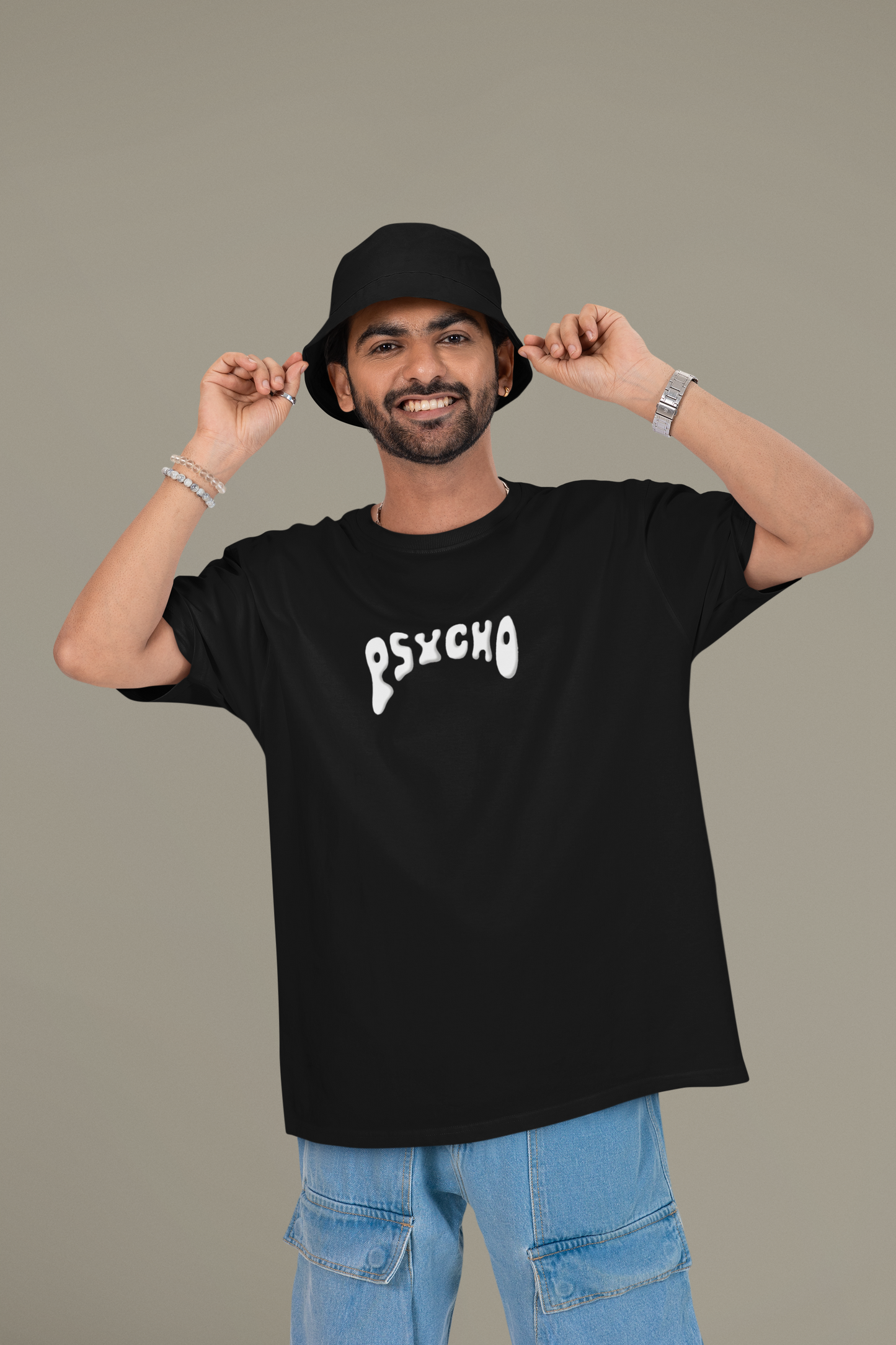 Psycho Oversized Graphic T-Shirt