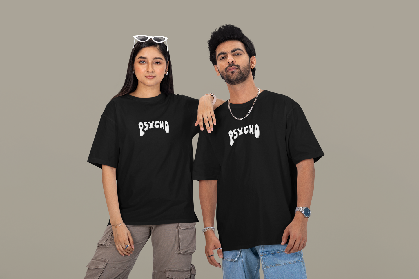 Psycho Oversized Graphic T-Shirt