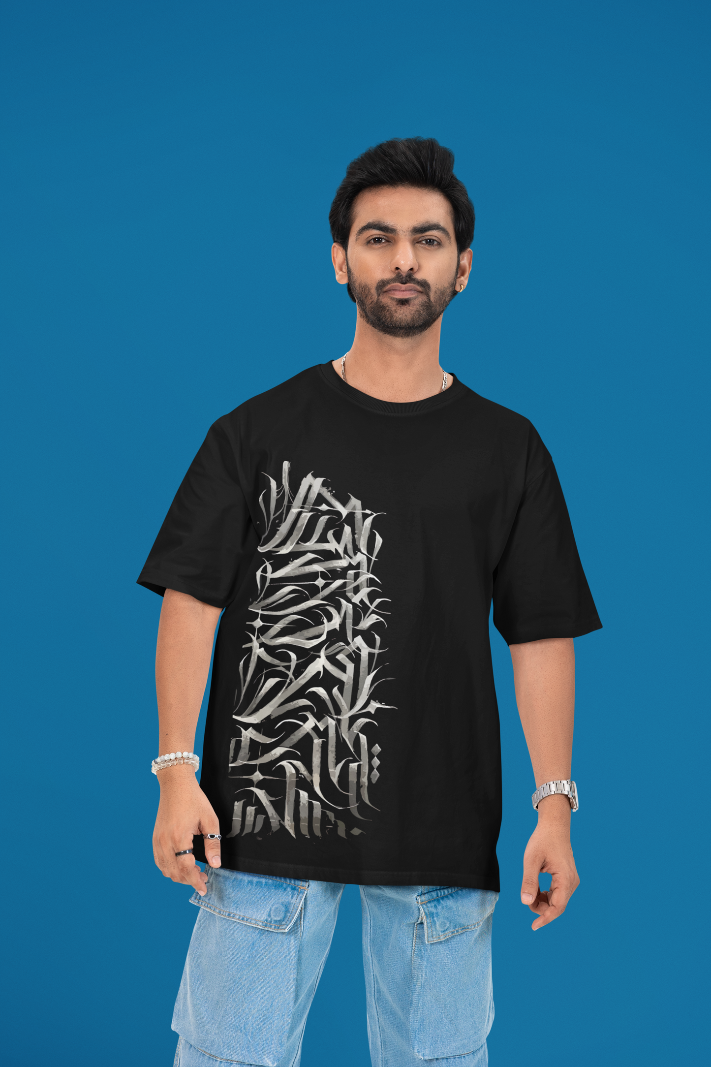 Gothic Style Oversized Graphic T-Shirt