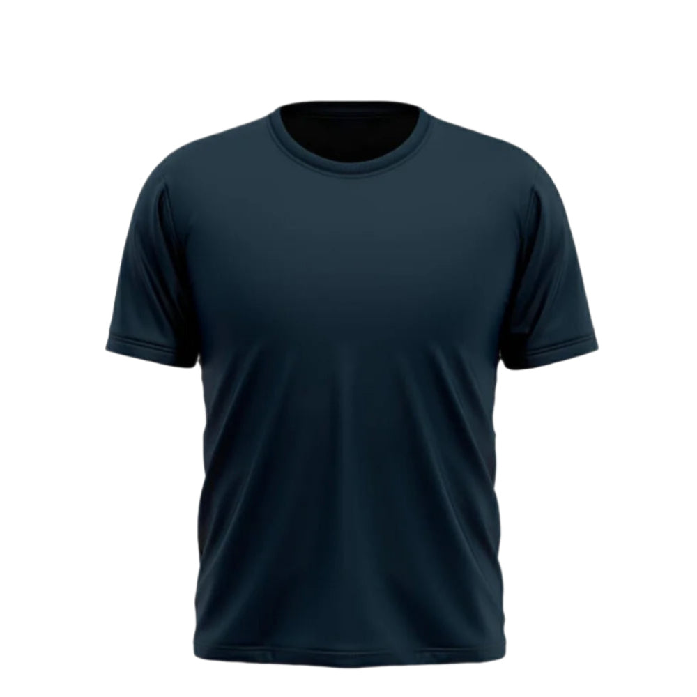 Navy Blue Half Sleeves Plain T-Shirt