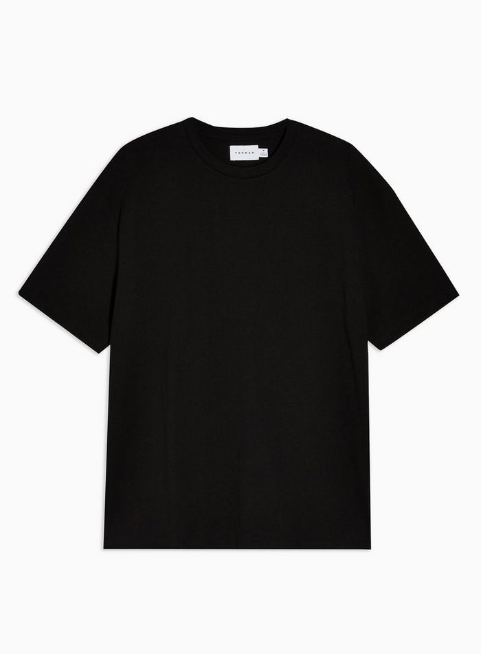 Black Oversized Plain T-Shirt