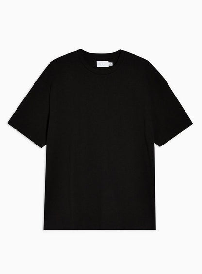 Black Oversized Plain T-Shirt