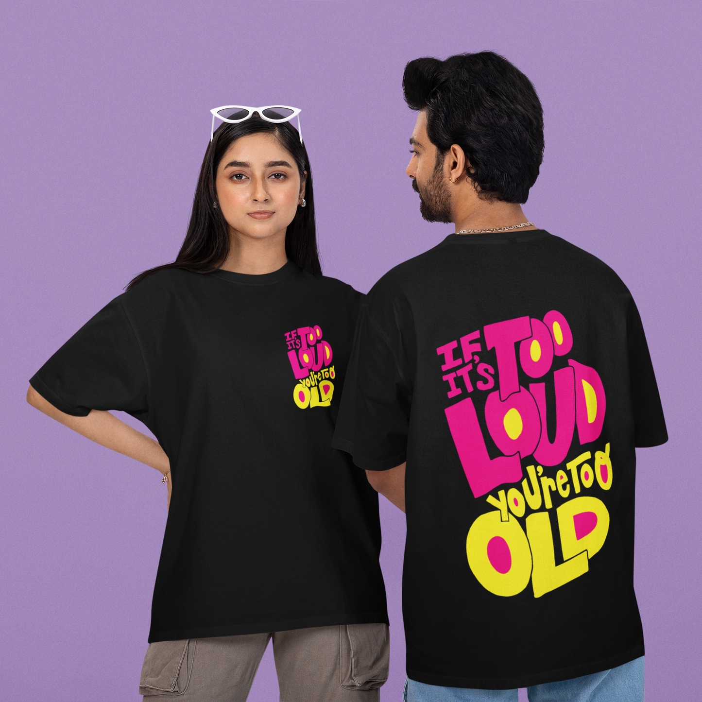Too Old Oversized Graphic T-Shirt